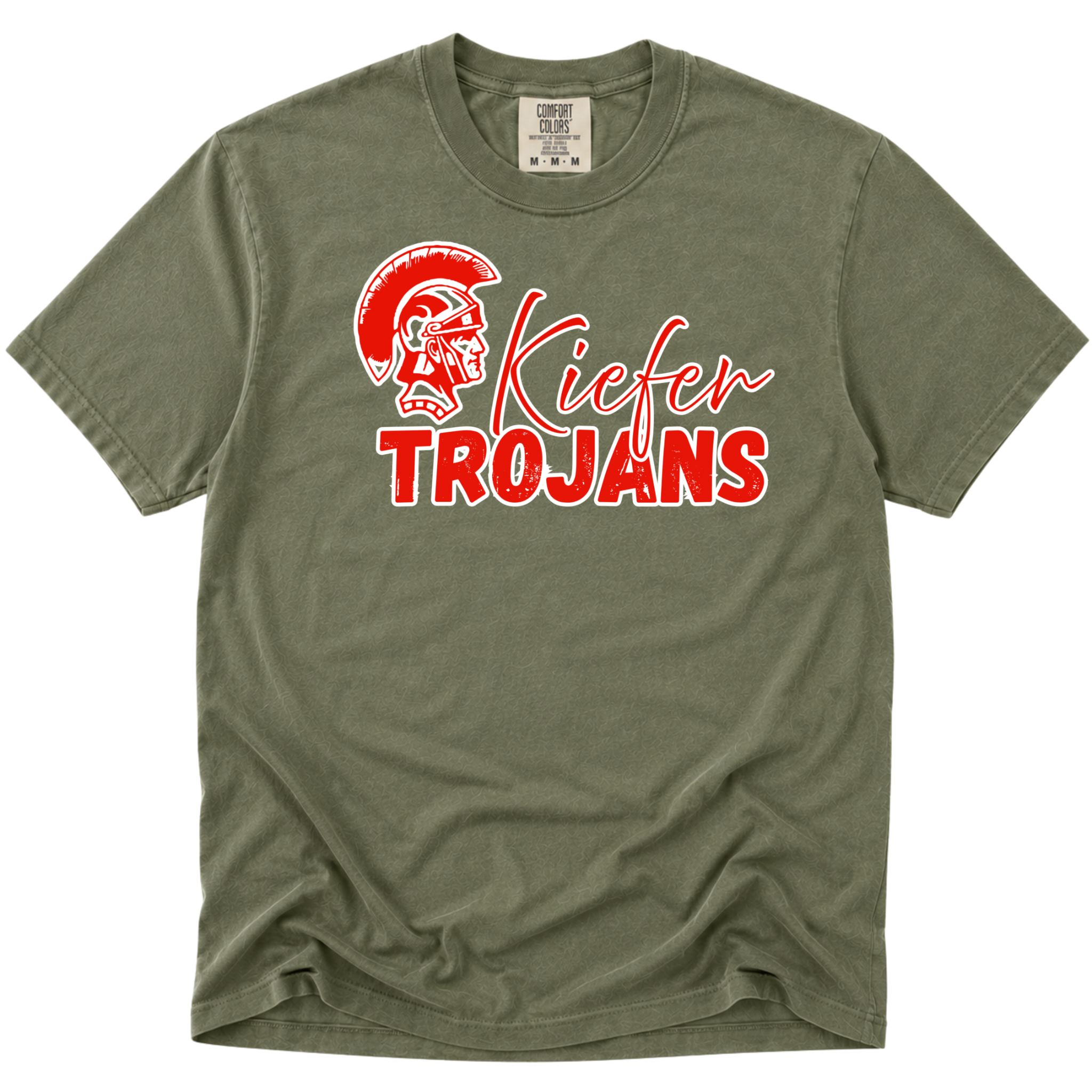 Kiefer Trojans custom spirit shirt